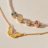 Custom Daisy Double Layer Necklace